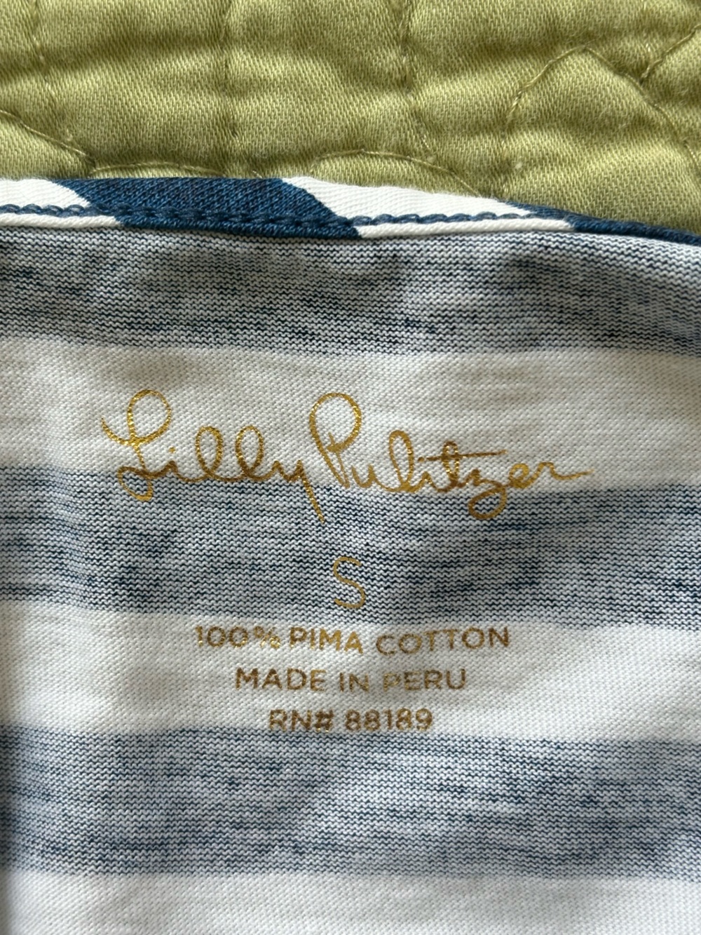 Lily Pulitzer Casual Dress Blue & White Stripe 3/4 Sleeve S - Picture 4 of 11